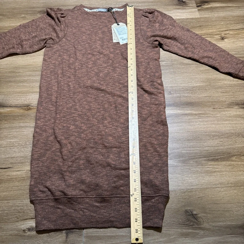 NWT Prana Womens Size XS Rust Sundried Zada Long Sleeve Sweater Dress Soft Brown - Picture 10 of 13